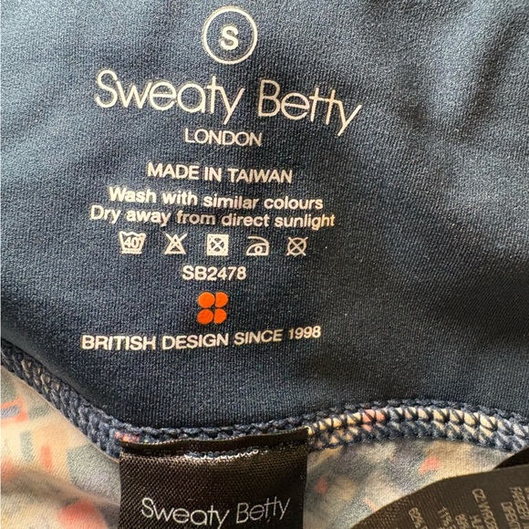 Sweaty Betty Womens Navy Skirt Skort Size Small Athletic Built in Colorful Short - Picture 3 of 12